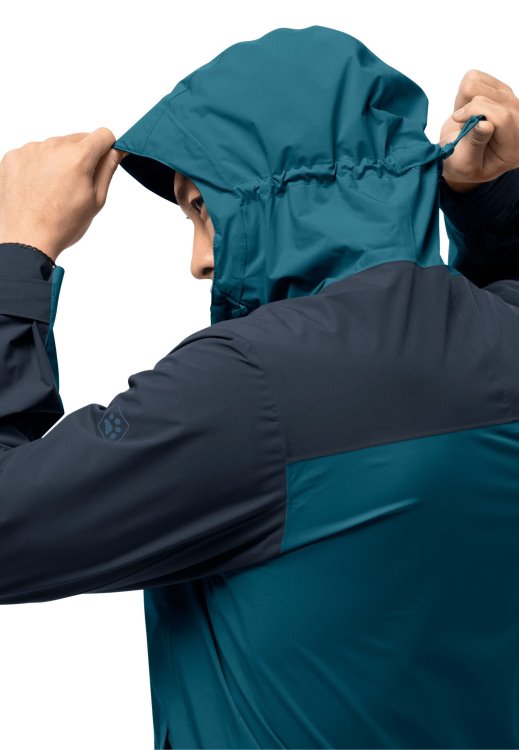 Go Hike Jacket M Blue Coral Brand Jack Wolfskin Best