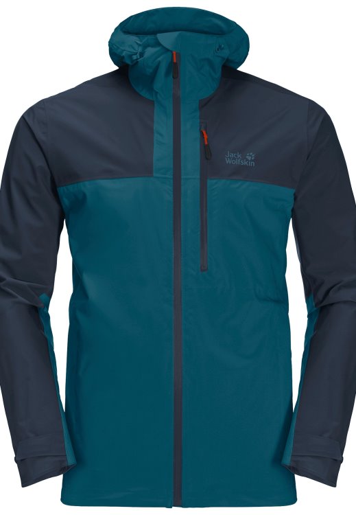 Go Hike Jacket M Blue Coral Brand Jack Wolfskin Best