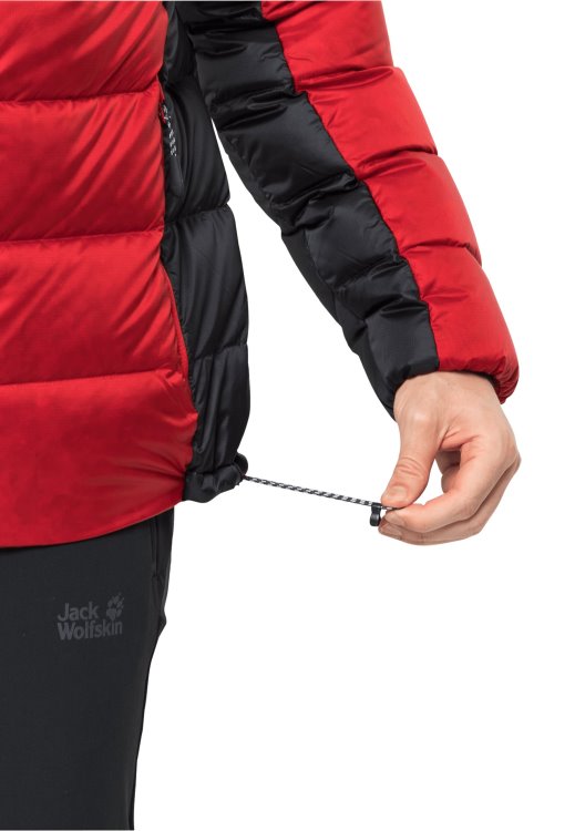 Adrenaline Red Fashion Nebelhorn Down Hoody M Brand Jack Wolfskin