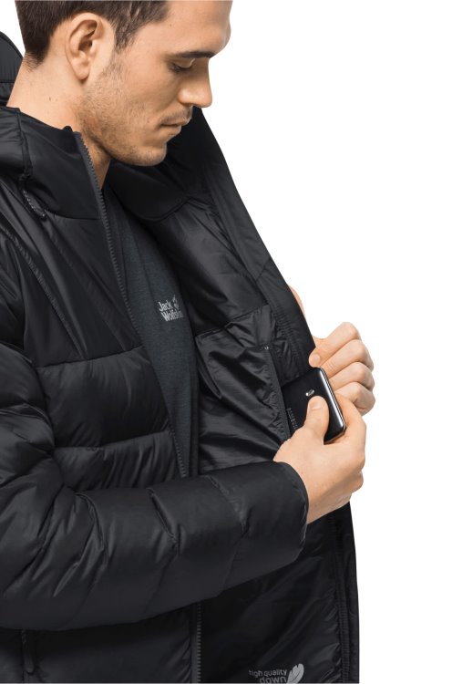 Nebelhorn Down Hoody M Black Collection Brand Jack Wolfskin