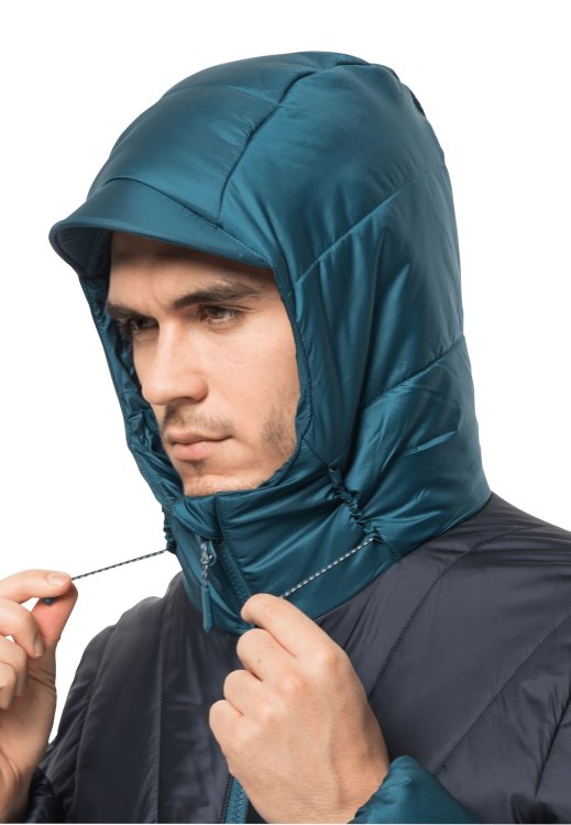 Blue Coral Brand Jack Wolfskin New Nebelhorn Down Hoody M