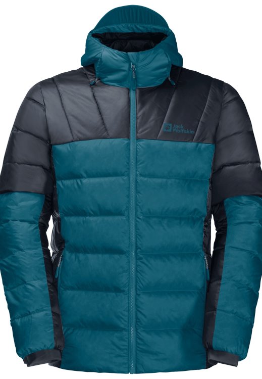 Blue Coral Brand Jack Wolfskin New Nebelhorn Down Hoody M