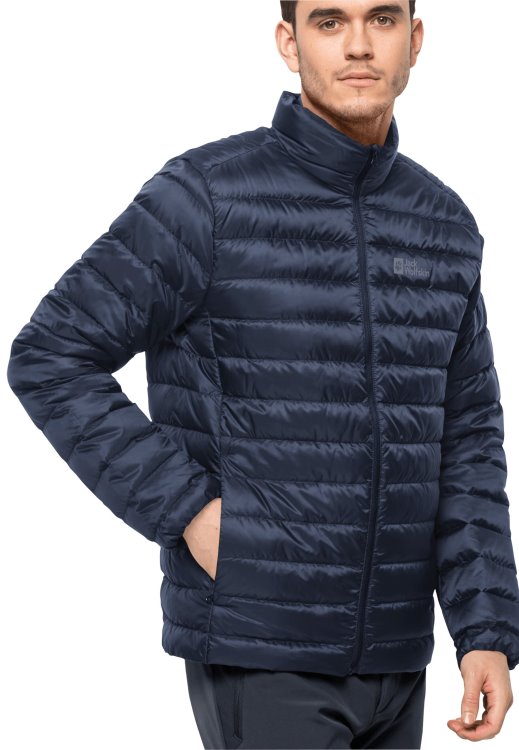 Night Blue Pack & Go Down Jacket M Origins Brand Jack Wolfskin