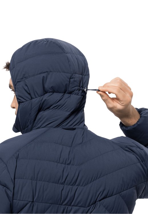 Athletic Down Hoody M Brand Jack Wolfskin Night Blue Fashion