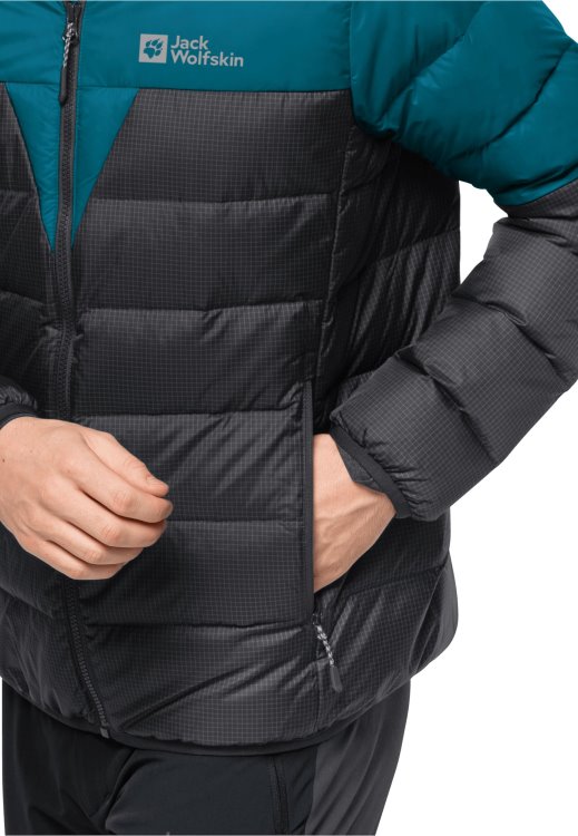 Brand Jack Wolfskin Dna Tundra Down Hoody M Fashion Blue Coral
