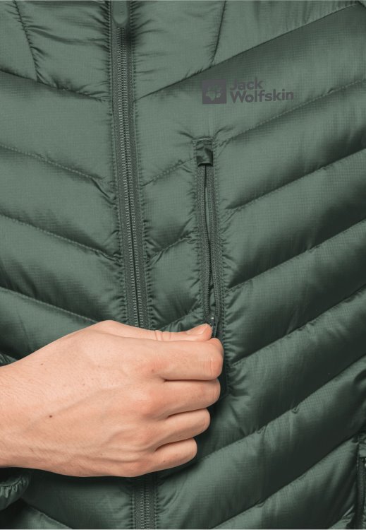 Hedge Green Passamani Down Hoody M Brands Brand Jack Wolfskin