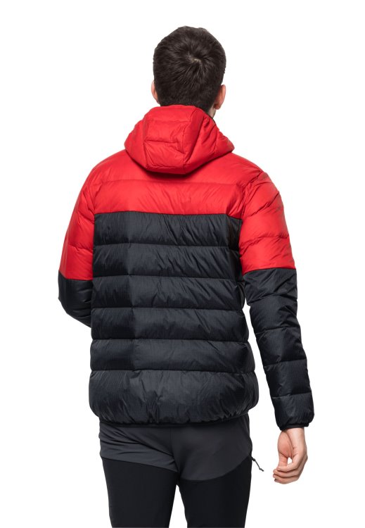 New Dna Tundra Down Hoody M Adrenaline Red Brand Jack Wolfskin