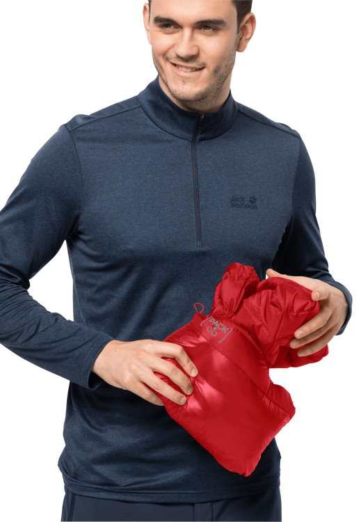 Adrenaline Red Brand Jack Wolfskin Pack & Go Down Jacket M Brands
