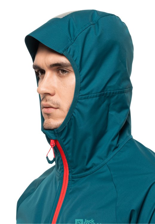 Blue Coral Brand Jack Wolfskin Best Alpspitze Hoody M