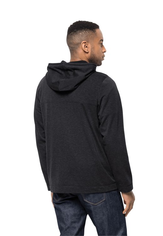 Brand Jack Wolfskin Black Waldsee Hooded Jacket M Hot