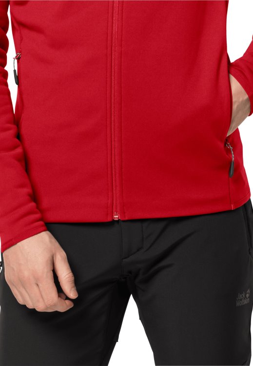 Adrenaline Red Baiselberg Hooded Fz M Best Brand Jack Wolfskin