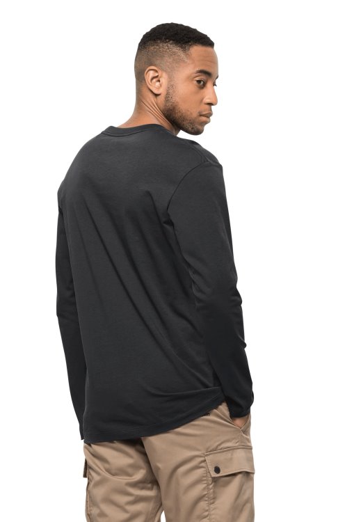 Essential Longsleeve M Black Brand Jack Wolfskin Best