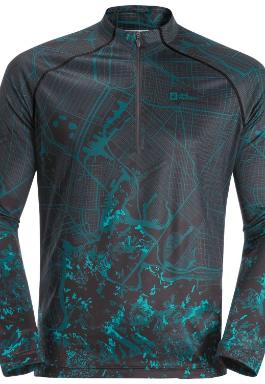 Brands Brand Jack Wolfskin Morobbia L/s Printed M Blue Coral All Over