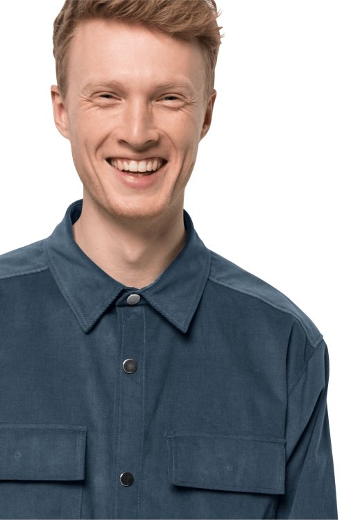 Best Brand Jack Wolfskin Slate Blue Nature Shirt M