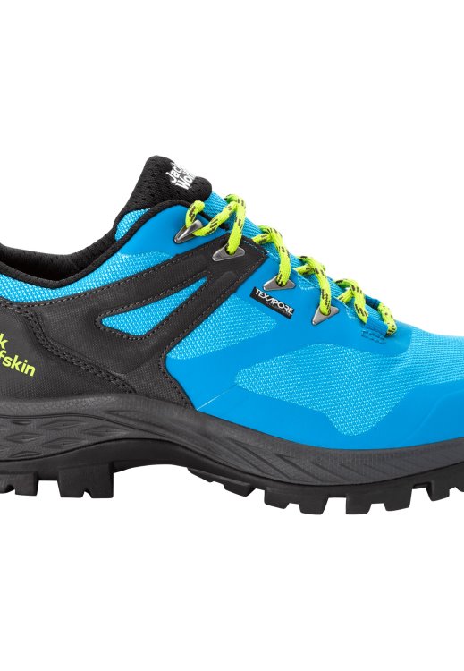 Blue-Lime Collections Brand Jack Wolfskin Rebellion Guide Texapore Low M