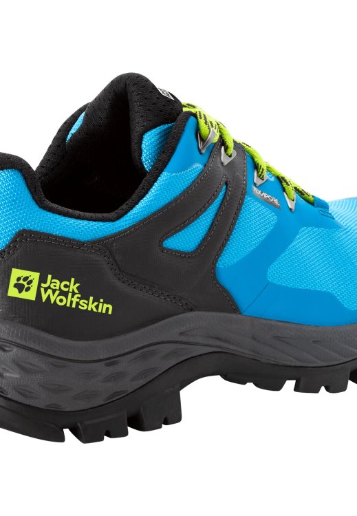 Blue-Lime Collections Brand Jack Wolfskin Rebellion Guide Texapore Low M