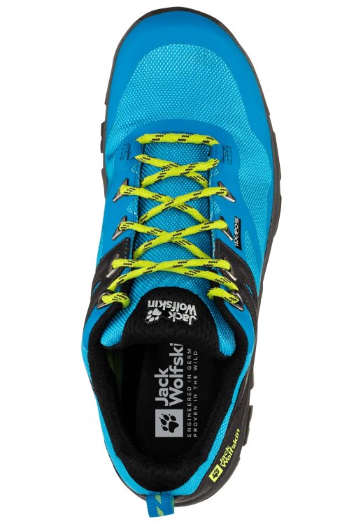 Blue-Lime Collections Brand Jack Wolfskin Rebellion Guide Texapore Low M