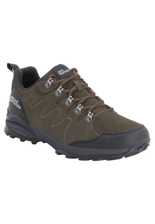Hot Brand Jack Wolfskin Khaki-Phantom Refugio Texapore Low M