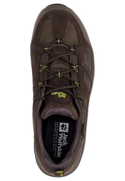 Vojo 3 Texapore Low M Brands Dark Brown-Lime Brand Jack Wolfskin