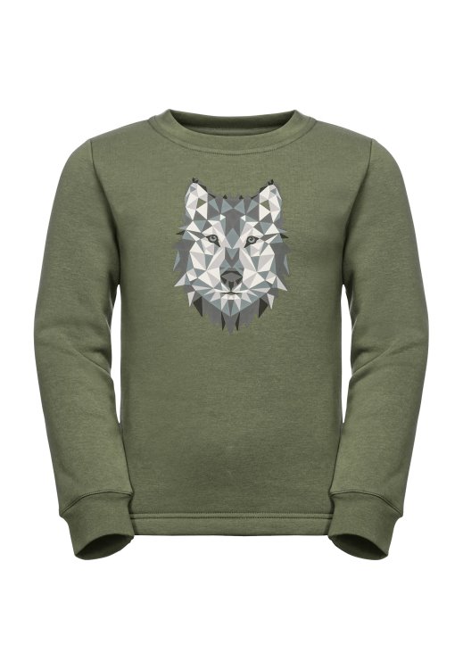 Thyme Green Animal Pullover K Best Brand Jack Wolfskin