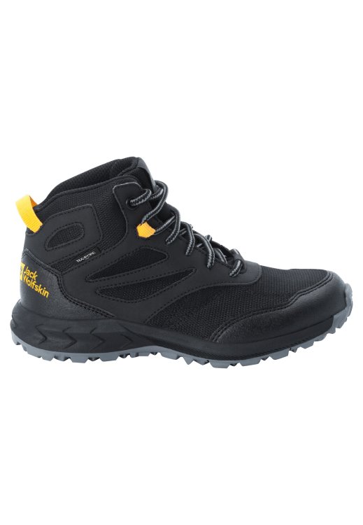 Woodland Texapore Mid K Brand Jack Wolfskin Black-Burly Yellow Xt