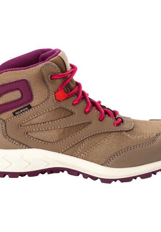 Brand Jack Wolfskin Brown-Pink Fashion Woodland Texapore Mid K