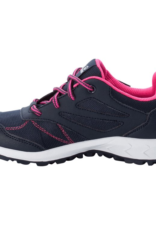 Night Blue-Pink Woodland Texapore Low K Fashion Brand Jack Wolfskin