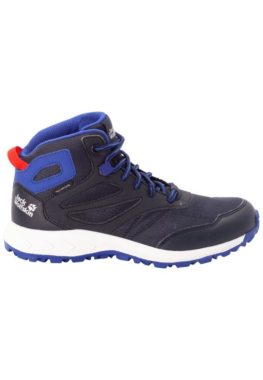 Origin Brand Jack Wolfskin Night Blue-Red Woodland Texapore Mid K