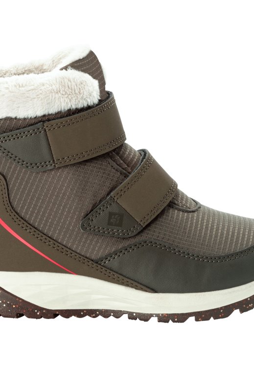 Khaki-Red Polar Wolf Texapore Mid Vc K Collections Brand Jack Wolfskin