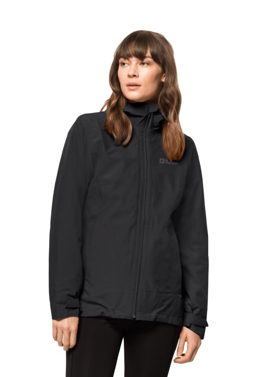 Black Brand Jack Wolfskin New Moonrise 3in1 Jacket W