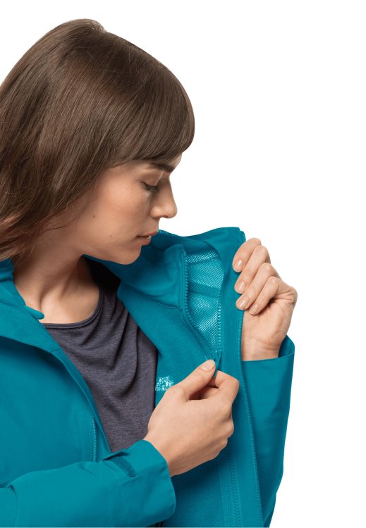 Brands Moonrise 3in1 Jacket W Freshwater Blue Brand Jack Wolfskin