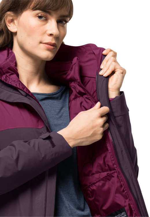 Best Grapevine Brand Jack Wolfskin Feldberg 3in1 Jacket W
