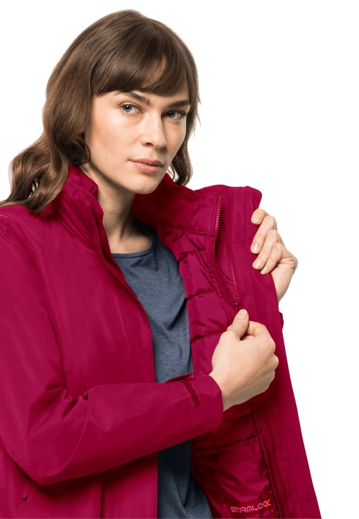 Geisshorn 3in1 Jacket W Cranberry Brand Jack Wolfskin Collections