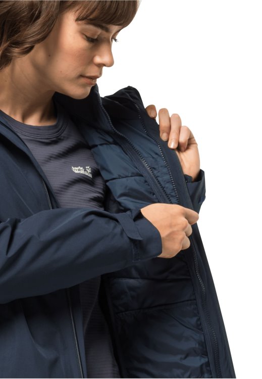 Brand Jack Wolfskin Night Blue Brands Glaabach 3in1 Jacket W
