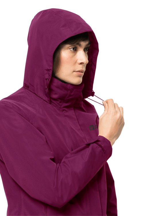 Wild Berry Brand Jack Wolfskin Collection Geisshorn 3in1 Jacket W