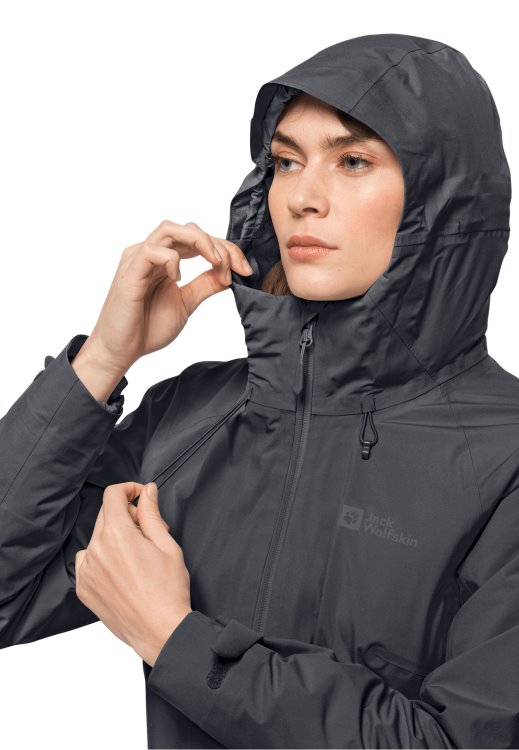 Black Herzberg 3in1 Jacket W Brand Jack Wolfskin