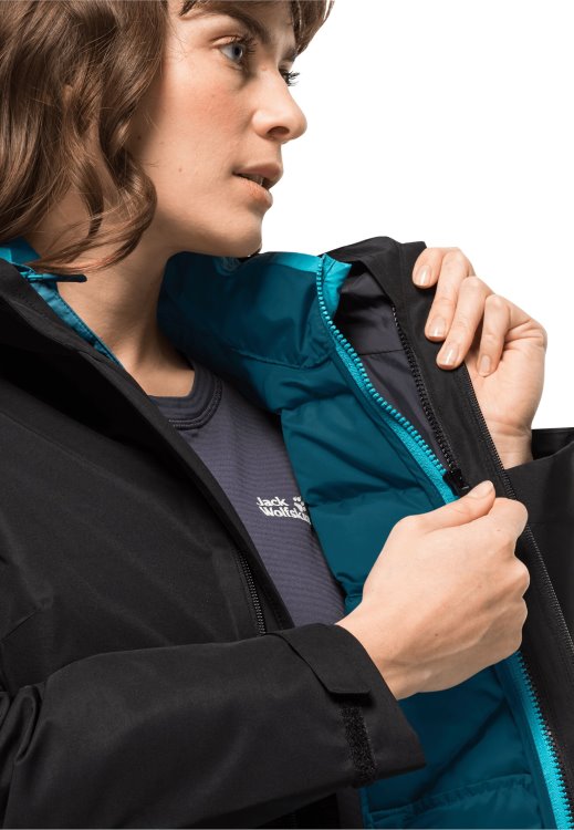 Tundra Down Jacket W Brand Jack Wolfskin Blue Coral Collections