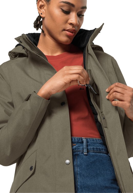 Best Park Avenue Jacket Brand Jack Wolfskin Dusty Olive