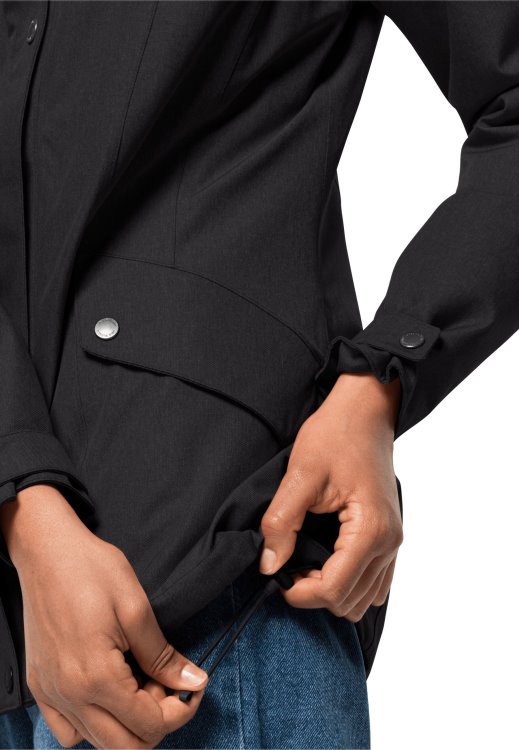 New Park Avenue Jacket Black Brand Jack Wolfskin