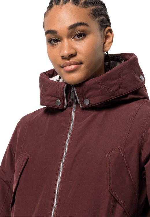Brand Jack Wolfskin Cordovan Red Rocky Point Parka Fashion