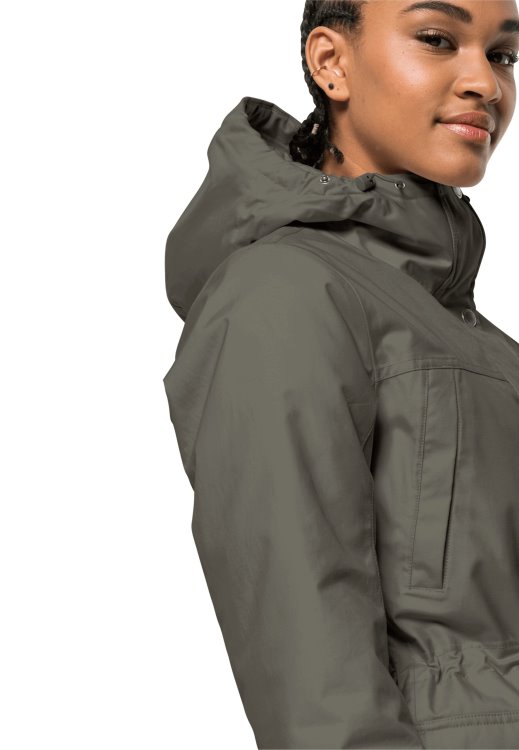 Dusty Olive Brand Jack Wolfskin Winterfrost Ins Parka W