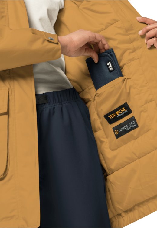 Amber Gold Brand Jack Wolfskin Winterfrost Ins Parka W Brands