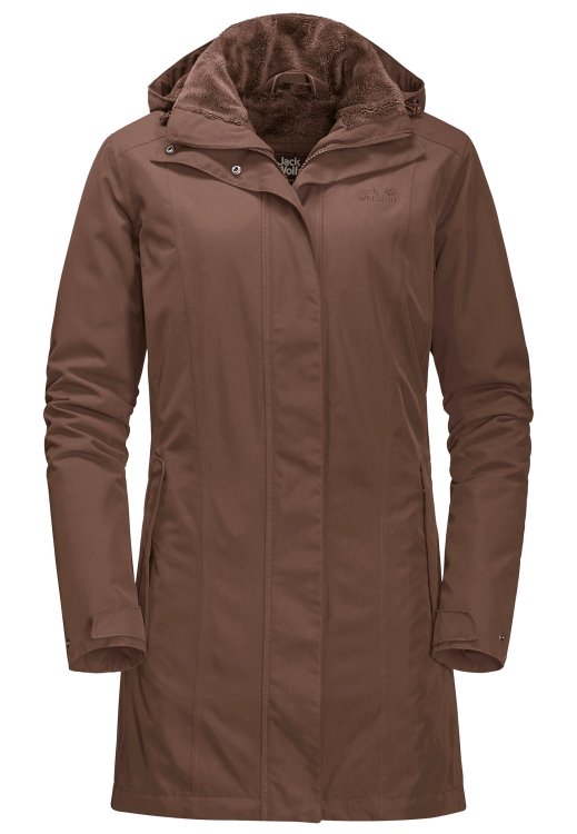 Collection Madison Avenue Coat Hazelnut Brown Brand Jack Wolfskin