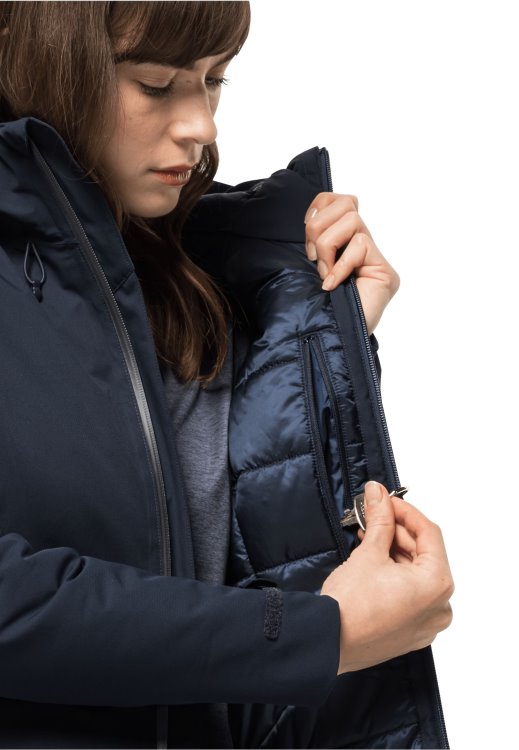 Wisper Ins Jacket W Brand Jack Wolfskin Night Blue Brands