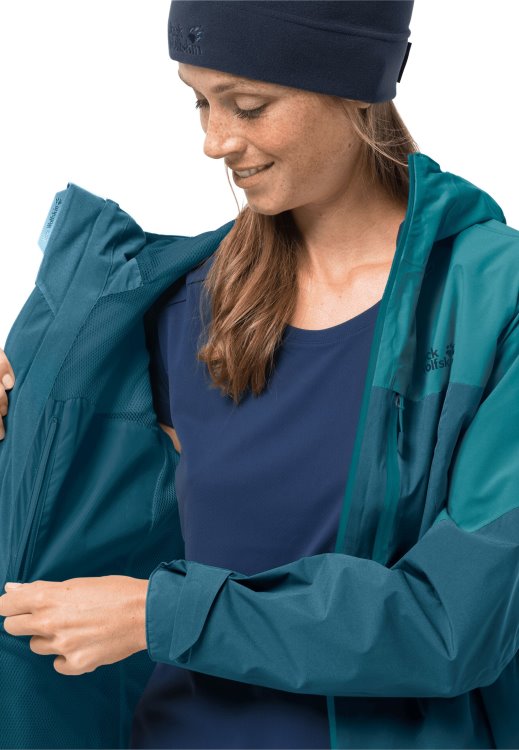 Original Blue Coral Go Hike Jacket W Brand Jack Wolfskin