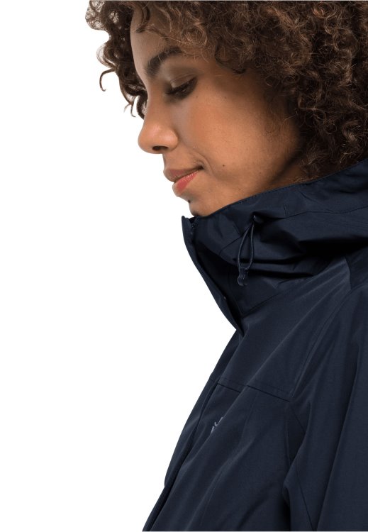 Original Brand Jack Wolfskin Cape York Paradise Coat W Night Blue