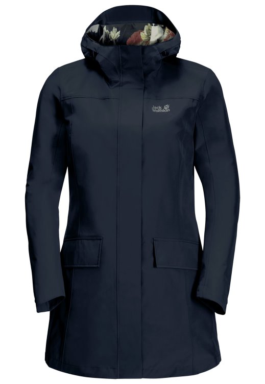 Original Brand Jack Wolfskin Cape York Paradise Coat W Night Blue
