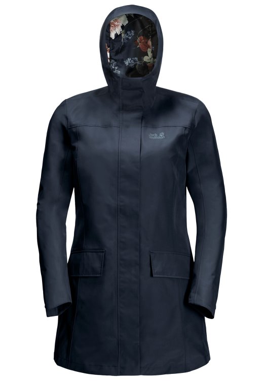 Original Brand Jack Wolfskin Cape York Paradise Coat W Night Blue
