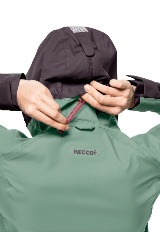 Hot Granite Green Brand Jack Wolfskin Alpspitze 3l Jacket W