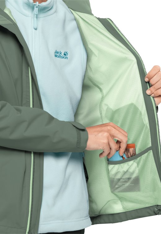Evandale Jacket W Origins Hedge Green Brand Jack Wolfskin